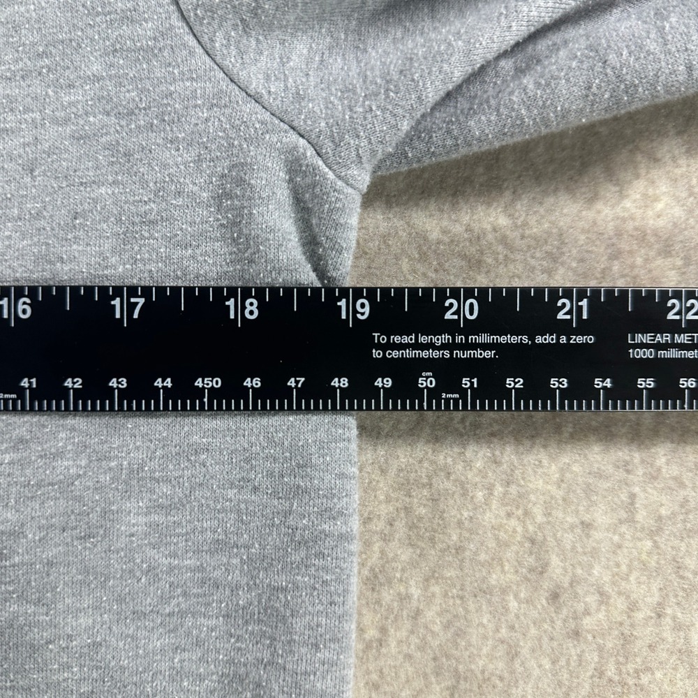 Vans Womens Pullover Hoodie Gray Pink Logo Fleece Skate Sweatshirt Size Small - Picture 4 of 5